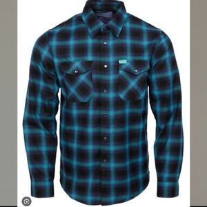 Dixxon Flannel "Borealis Snap Plaid Long Sleeve Shirt